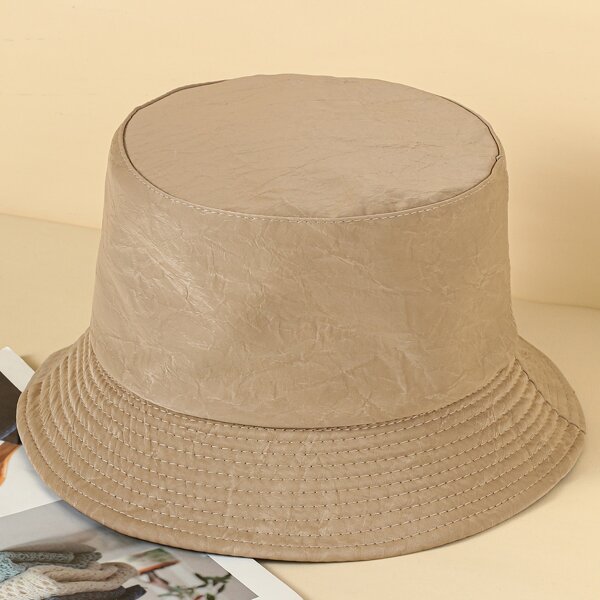

Simple Reversible Bucket Hat, Beige
