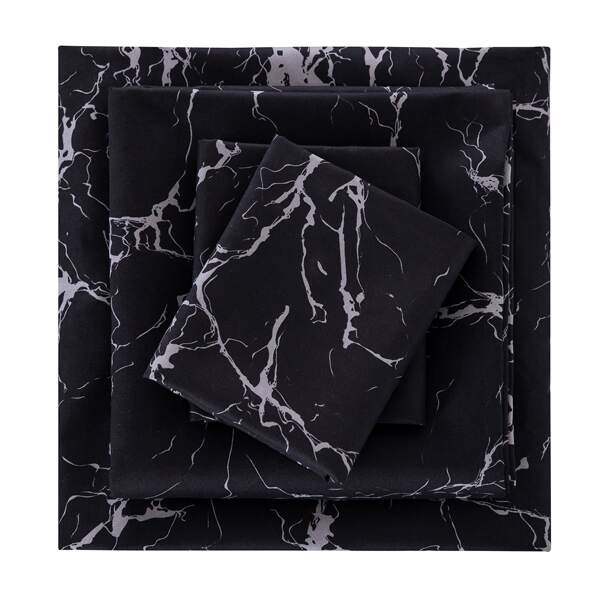 

Marble Pattern Sheet Sets Without Filler, Black