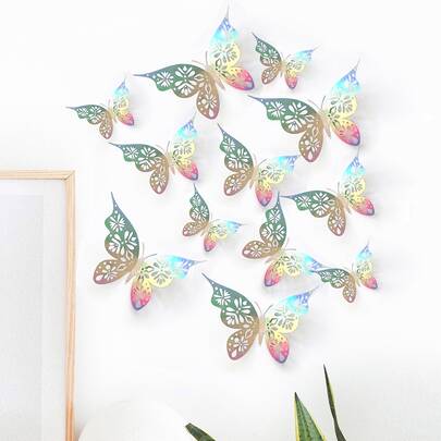 12pcs 3D Butterfly Wall Sticker