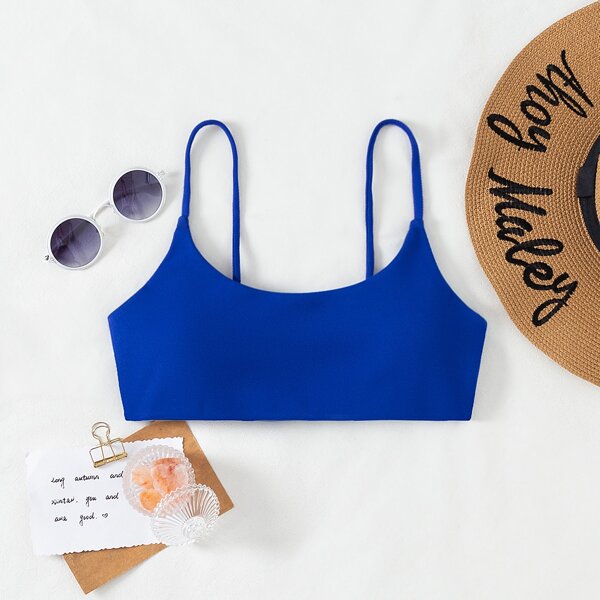 

Spaghetti Strap Bikini Top, Royal blue