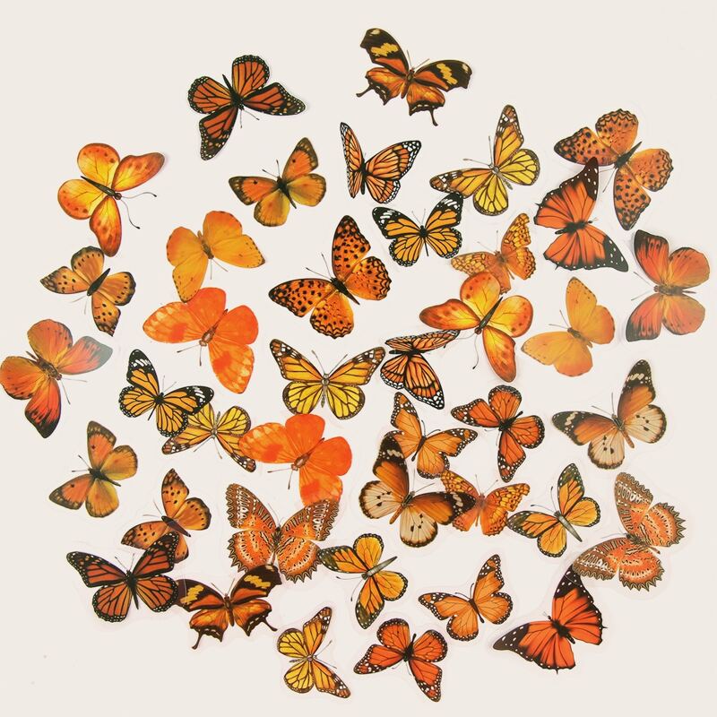 

1pack DIY Butterfly Sticker, Multicolor