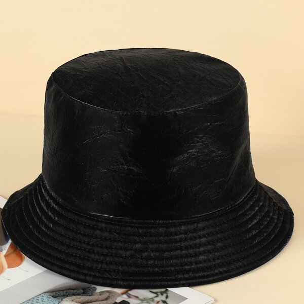 

Simple Reversible Bucket Hat, Black