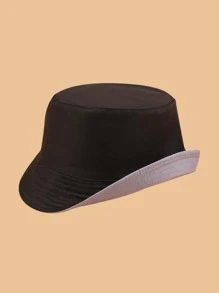 Letter Patched Bucket Hat - Purple - View 2