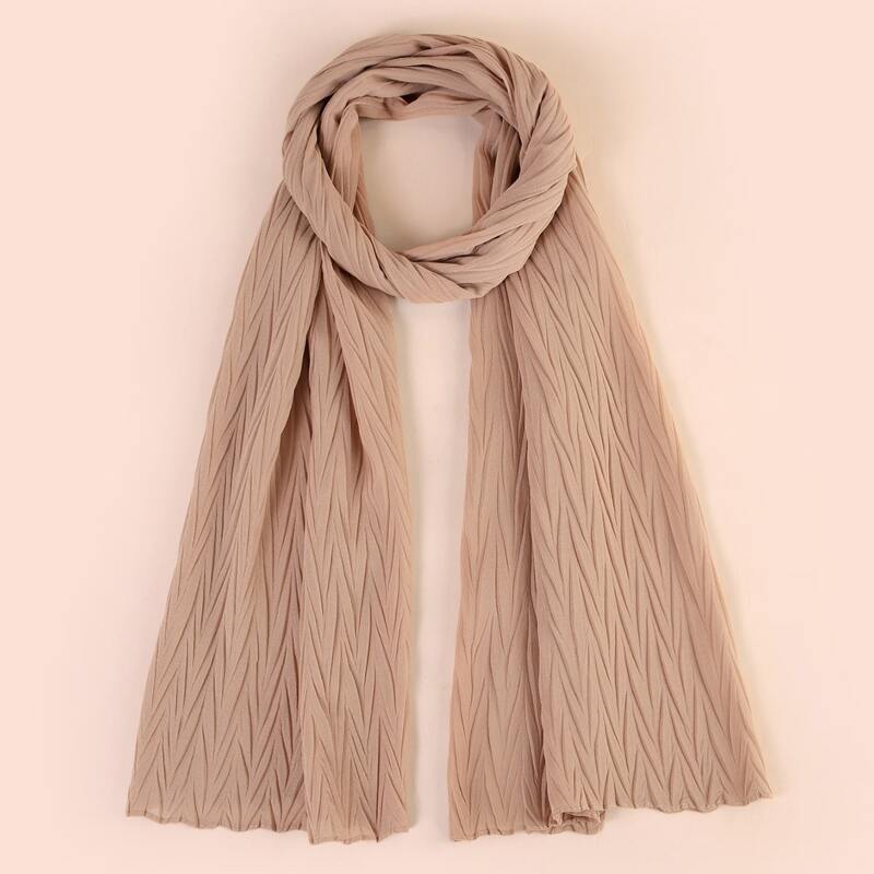 

Solid Chiffon Scarf, Khaki