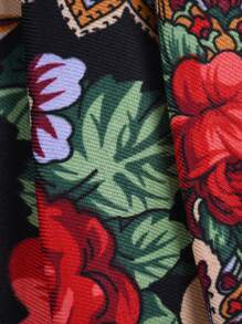 Floral Print Scarf Boho - Multicolor - View 5