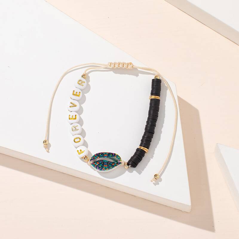 

Shell Decor Beaded Bracelet, Multicolor