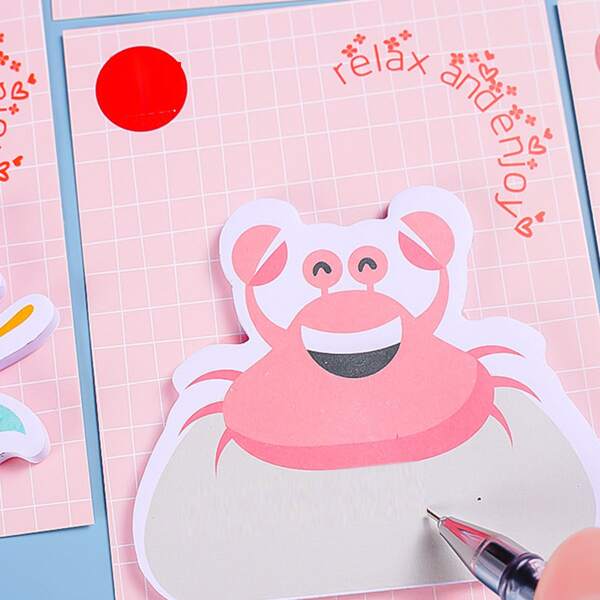 

1pc Random Cartoon Sticky Note, Multicolor