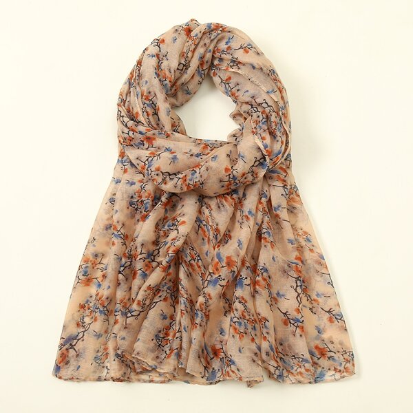 

Floral Print Scarf, Multicolor
