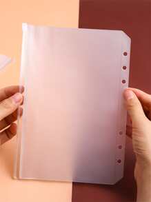 5pcs A5 Loose Leaf File Folder - Clear - View 3