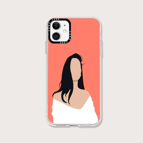 

Abstract Figure Print Phone Case, Multicolor