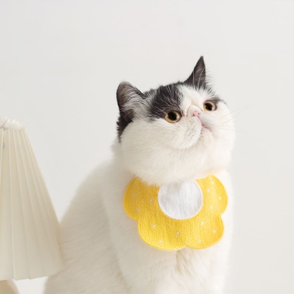 

Flower Pet Bandana, Yellow