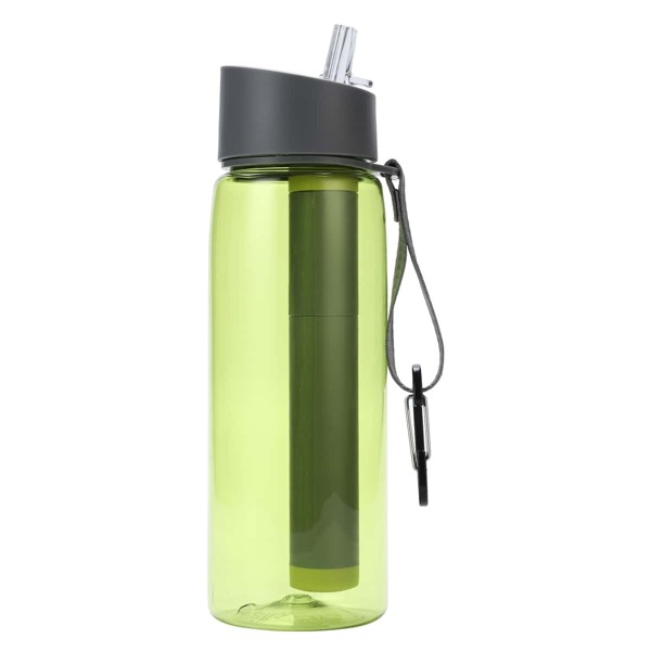 

1pc Water Bottle With Filter, Green