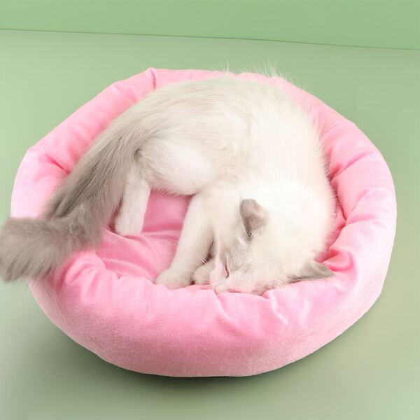 

Solid Color Pet Bed, Pink