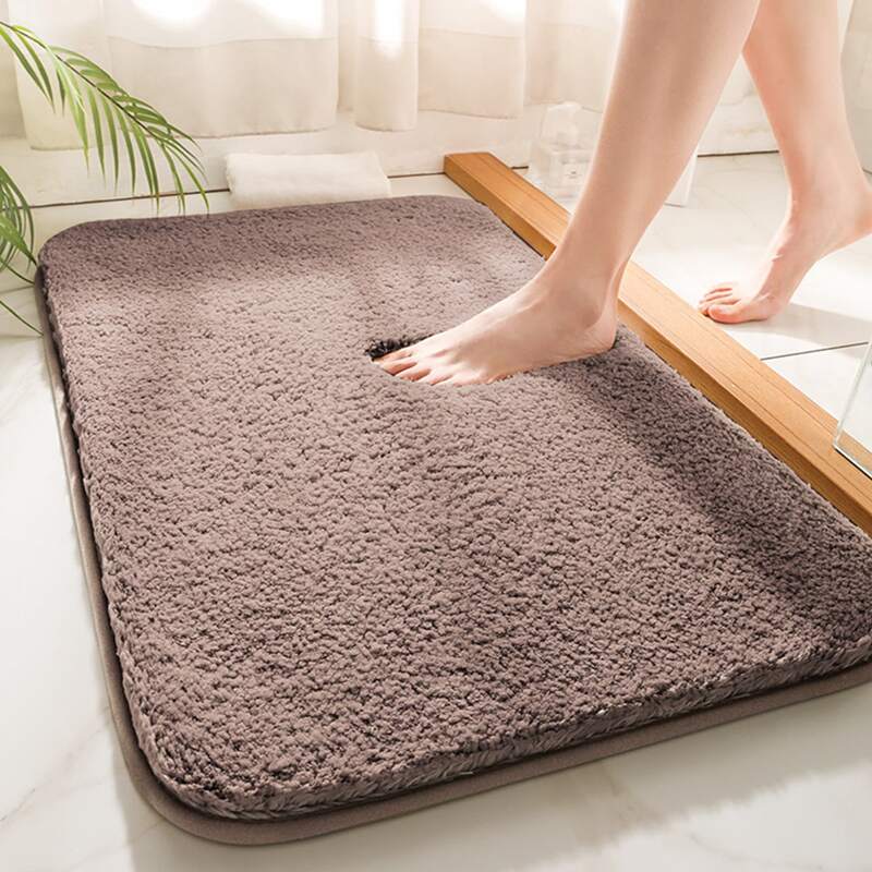 

Solid Color Floor Mat, Brown