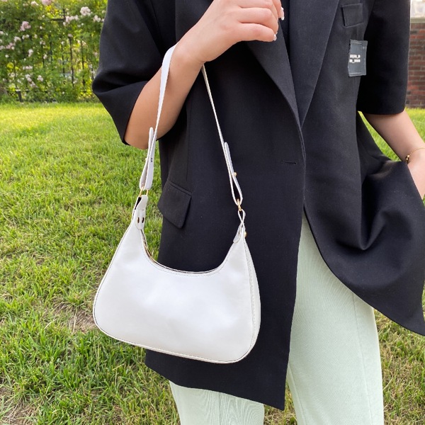 

Minimalist Baguette Bag, White