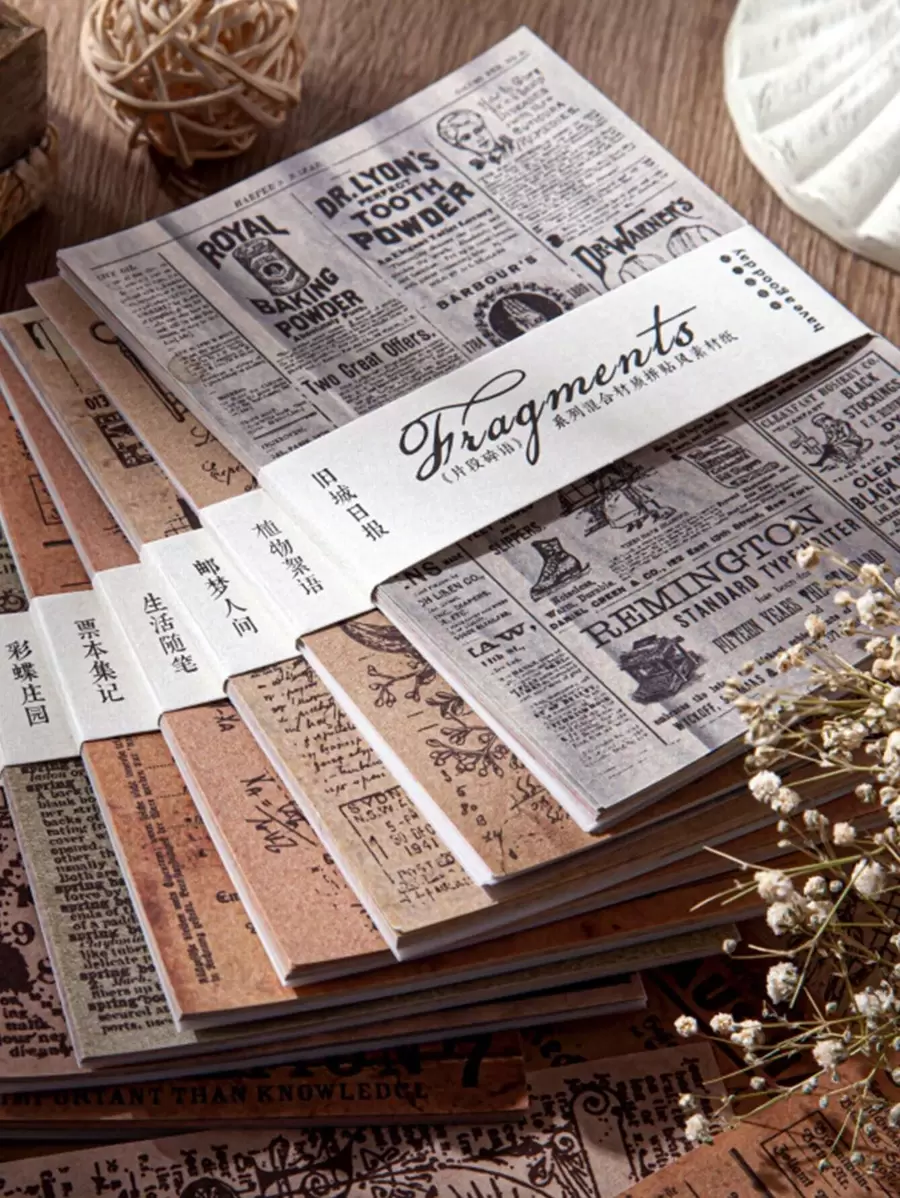 30 tờ giấy mẫu cổ điển Chất liệu ngẫu nhiên - Nhiều màu - Xem 1