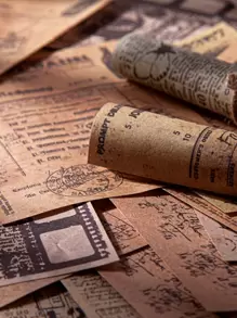 30 tờ giấy mẫu cổ điển Chất liệu ngẫu nhiên - Nhiều màu - Xem 2