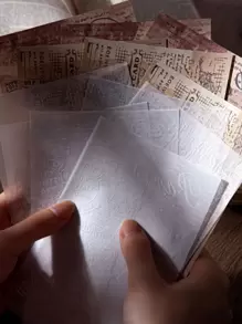 30 tờ giấy mẫu cổ điển Chất liệu ngẫu nhiên - Nhiều màu - Xem 3