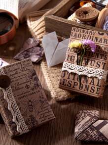 30 tờ giấy mẫu cổ điển Chất liệu ngẫu nhiên - Nhiều màu - Xem 4