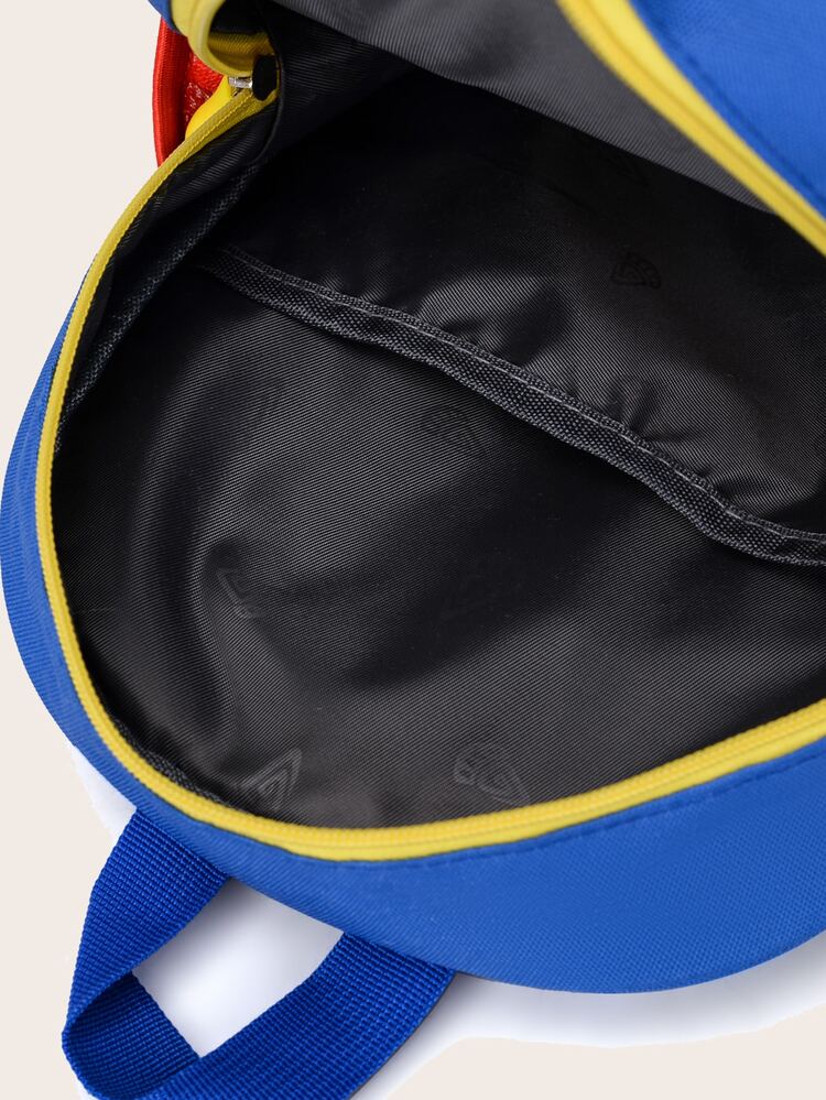 Niños Mochila con estampado de dibujos animados - Azul - Añade 4