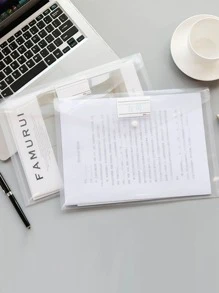 3pcs Clear File Bag - Clear - View 6
