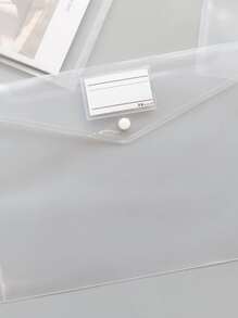 3pcs Clear File Bag - Clear - View 3