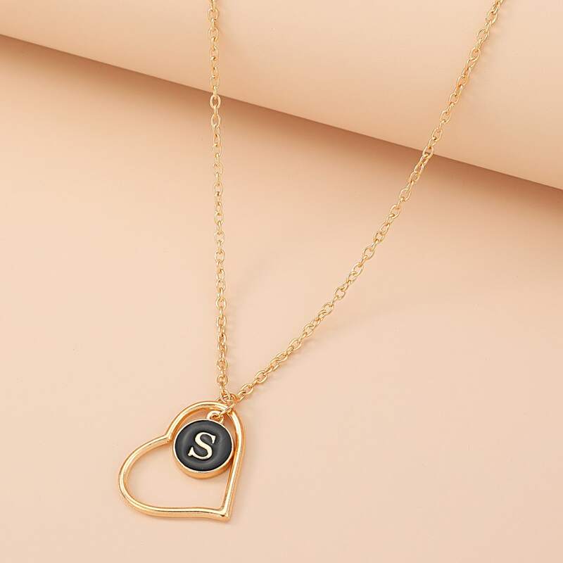 

Heart Pendant Necklace, Gold