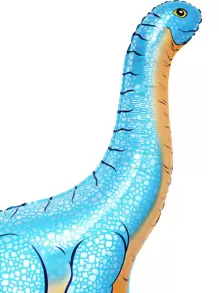 kumozawa 1pc Cartoon Dinosaur Balloon, Cute Creative PE Large Balloon For Party Holiday, Christmas - Blue - View 2