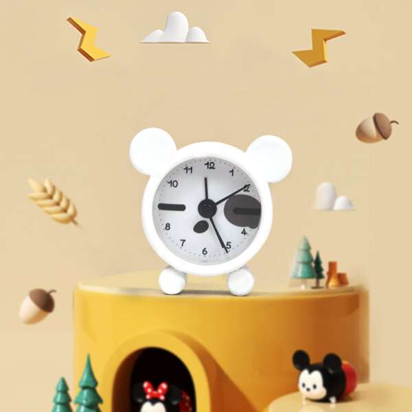 

Cartoon Design Alarm Clock, White