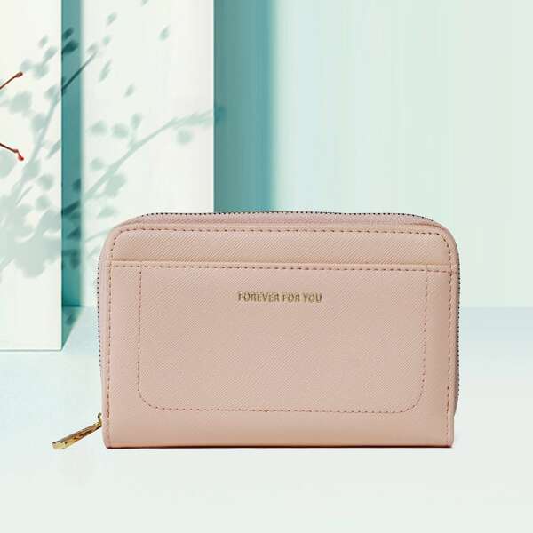 

Letter Decor Purse, Pink