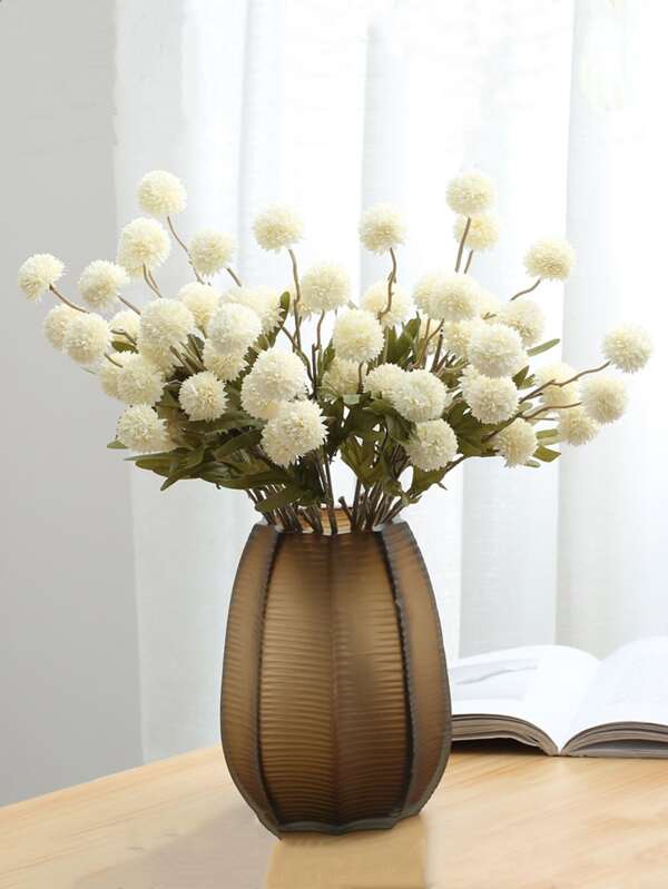 1pc 50cm Artificial Dandelion Flower Stem, Silk Flower, Fake Plant Branch For Home Living Room Bedroom Decor, Autumn Decoration, Room Decor, Desk Decor, Garden Decor, Valentine's Day Gift, Birthday Graduation Gift