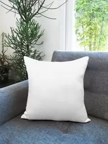 1pc Alphabet Print Cushion Cover Without Filler, Modern Throw Pillow Case For Sofa, Home Decor - Black - View 2