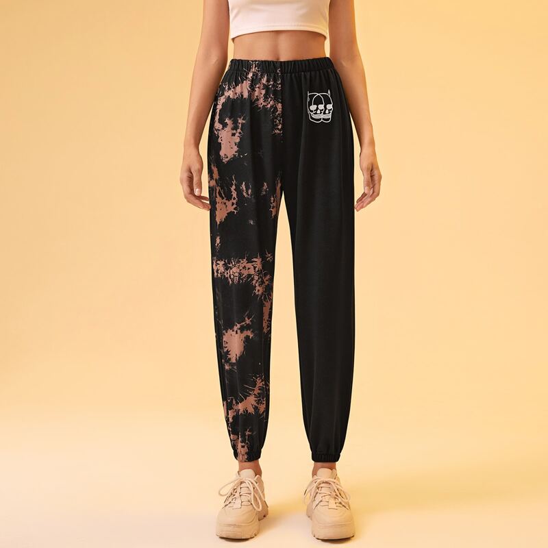 

Skeleton Tie Dye Sweatpants, Multicolor