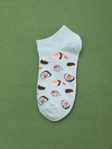 壽司印花短襪 - 彩色 - 查看 3