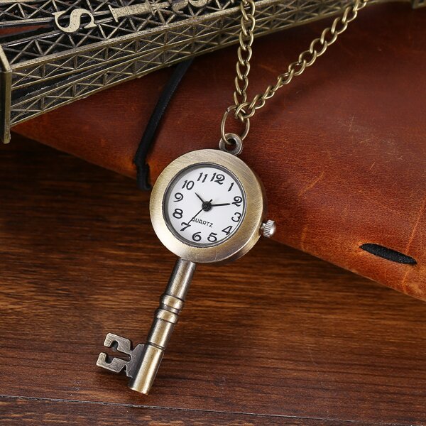 

Key Pendant Pocket Quartz Watch