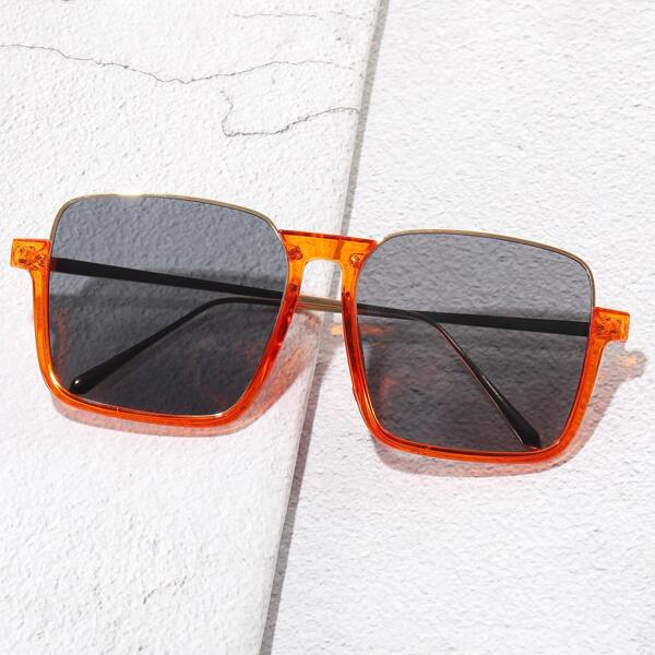 

Men Geometric Frame Sunglasses, Grey