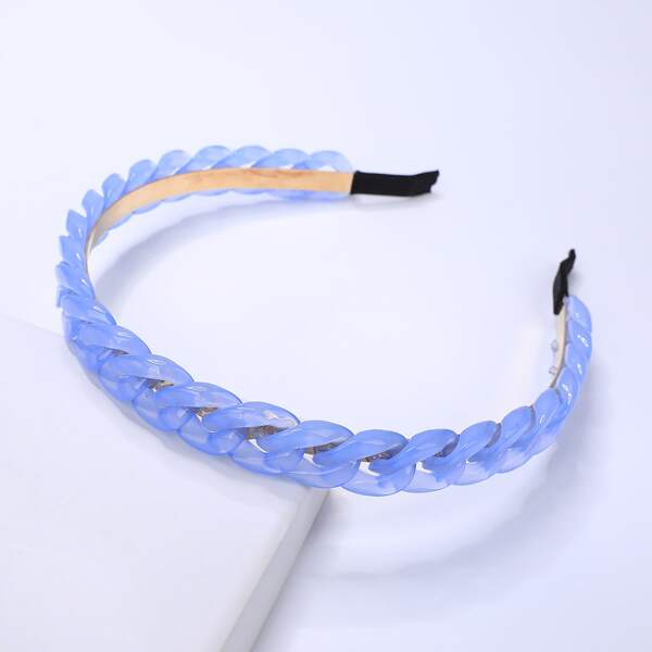 

Chain Decor Hair Hoop, Blue