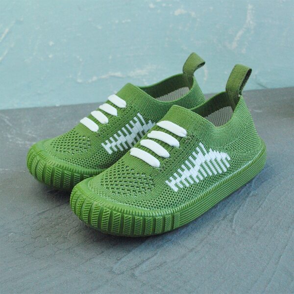 

Toddler Boys Two Tone Slip On Flats, Green