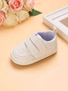 1pair Baby Boys' Minimalist Style Casual Sports Shoes - White - View 4