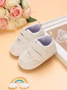 1pair Baby Boys' Minimalist Style Casual Sports Shoes - White - View 5