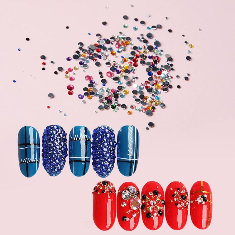 

1pack Rhinestone Nail Art Decoration, Multicolor