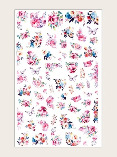 1張花美甲貼紙