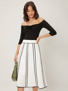 MOTF PREMIUM VISCOSE SLIM TEE BODYSUIT - Black - View 3