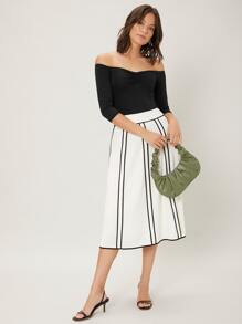 MOTF PREMIUM VISCOSE SLIM TEE BODYSUIT - Black - View 7