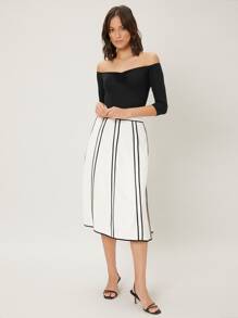 MOTF PREMIUM VISCOSE SLIM TEE BODYSUIT - Black - View 9