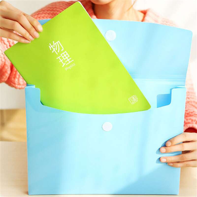 

1pc Random Color File Pocket, Multicolor