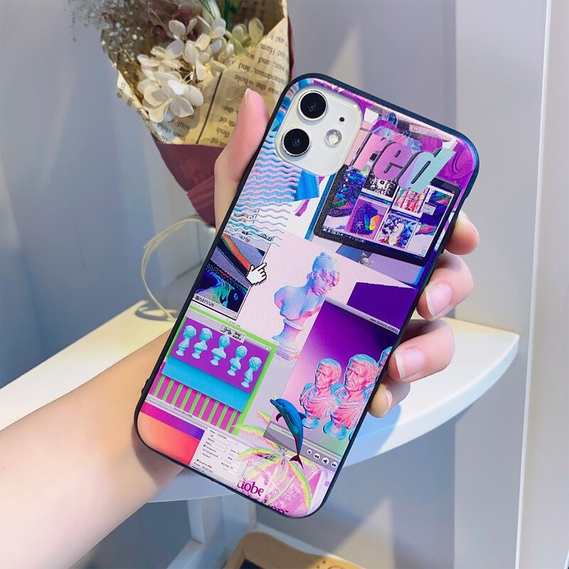 

Aesthetic Collage Phone Case, Multicolor