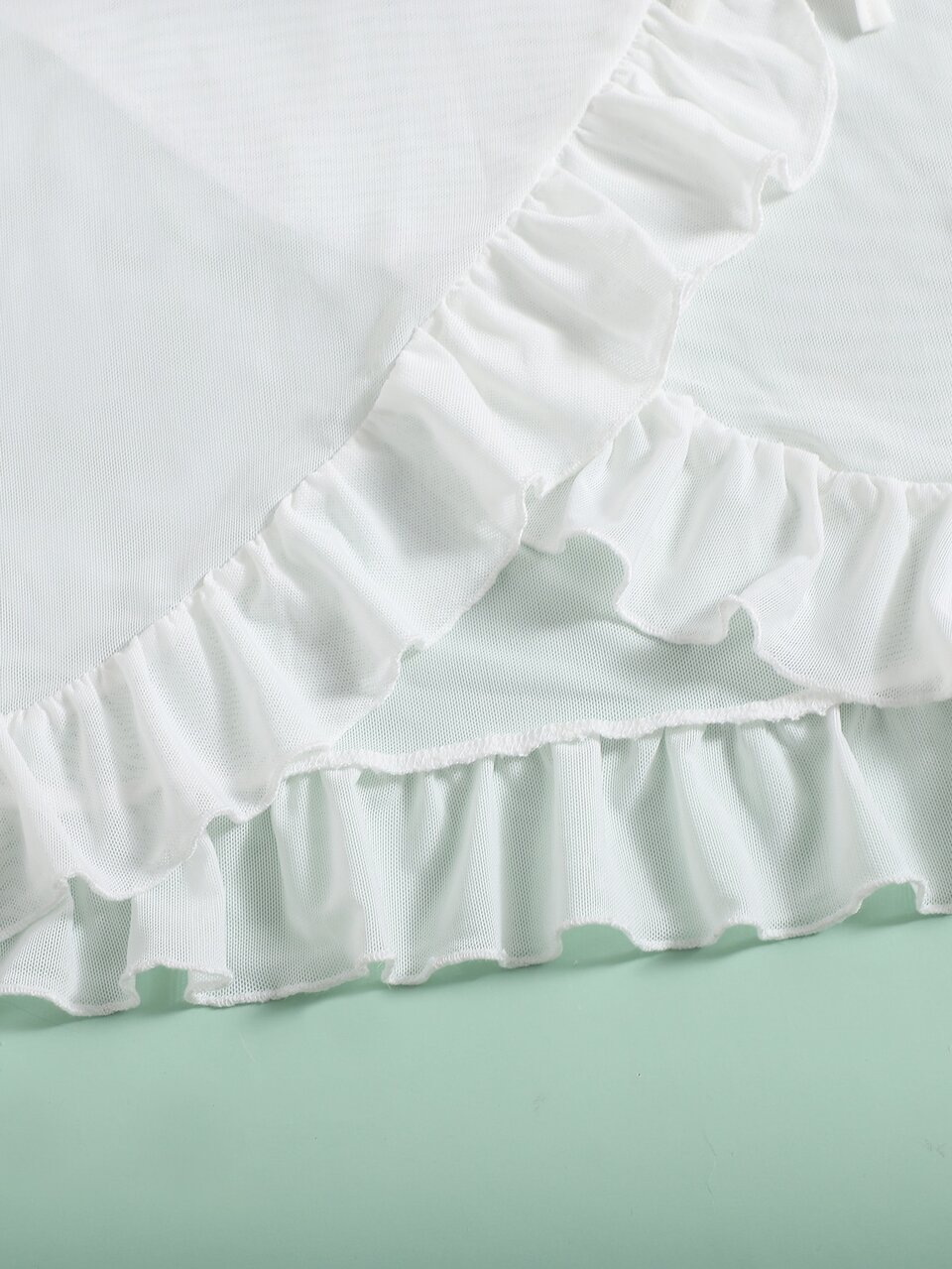 Girls Ruffle Trim Cover Up Skirt