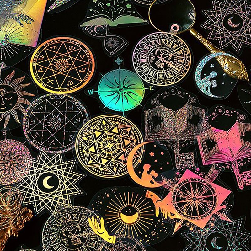 

45pcs Metallic Sticker, Multicolor