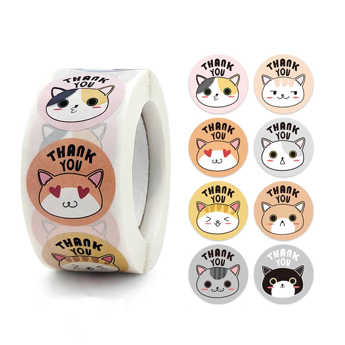 

1roll Cartoon Graphic Sticker, Multicolor